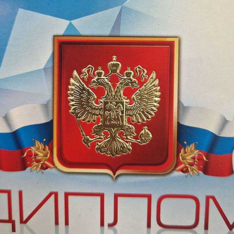 Диплом с тиснением фольгой 1040-049-000