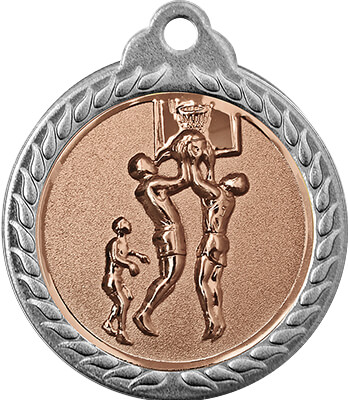 3372-310 Медаль рельефная баскетбол 3372-310