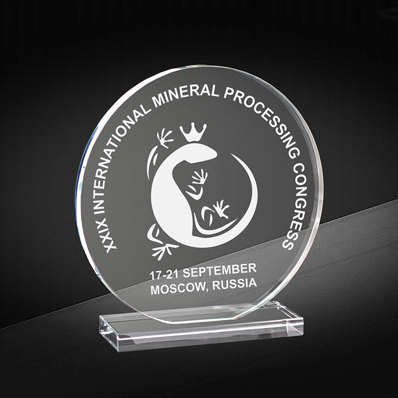 2728-Г08 Награда из стекла 8 мм с гравировкой 2728-Г08