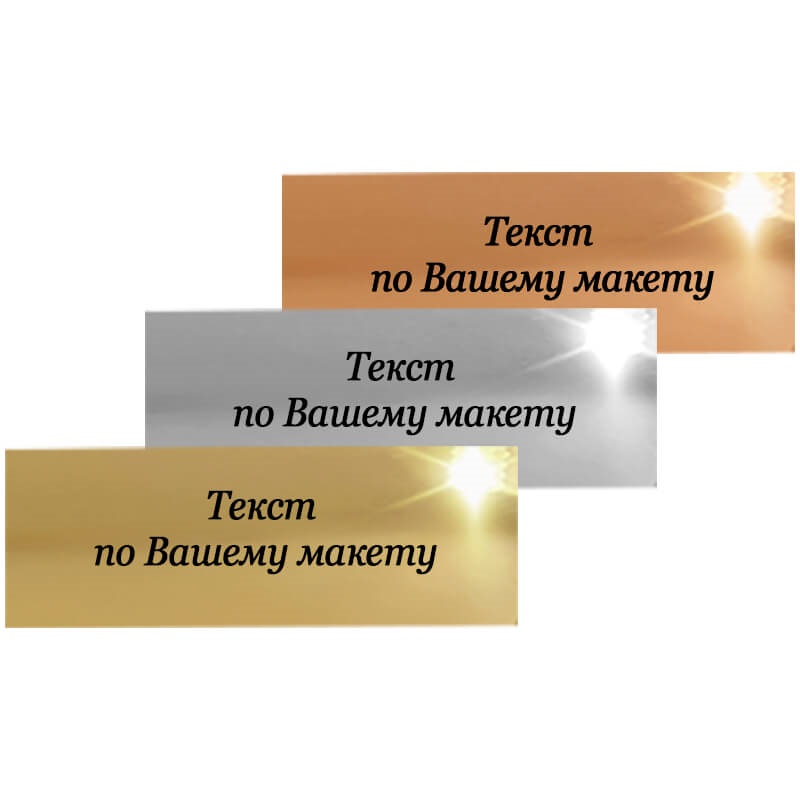 1010-0М7 Металлическая табличка c Вашим текстом 1010-0М7