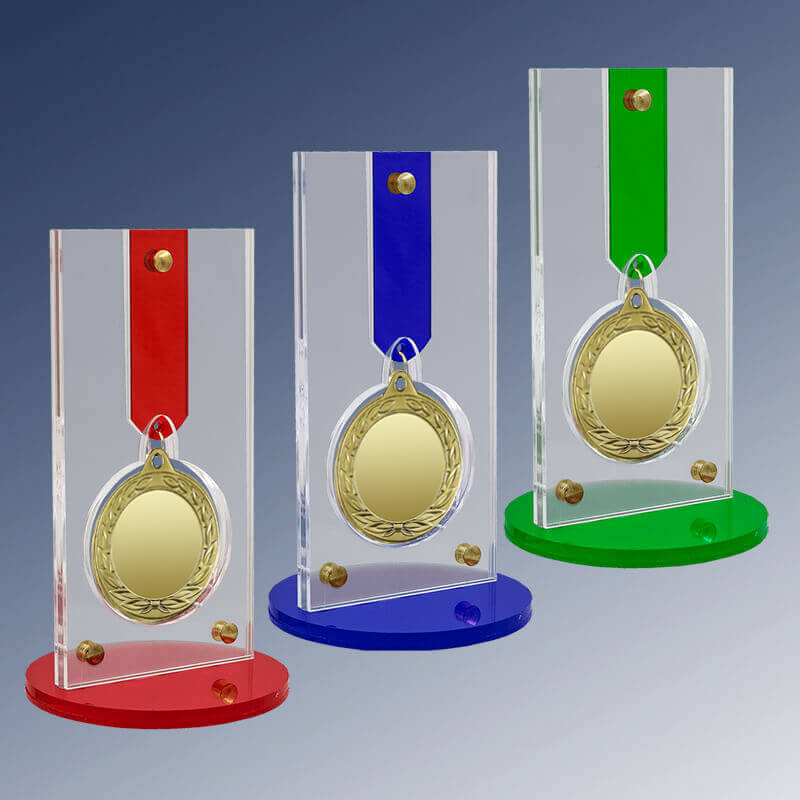 2823-001 Акриловая награда с медалью 70 мм 2823-001
