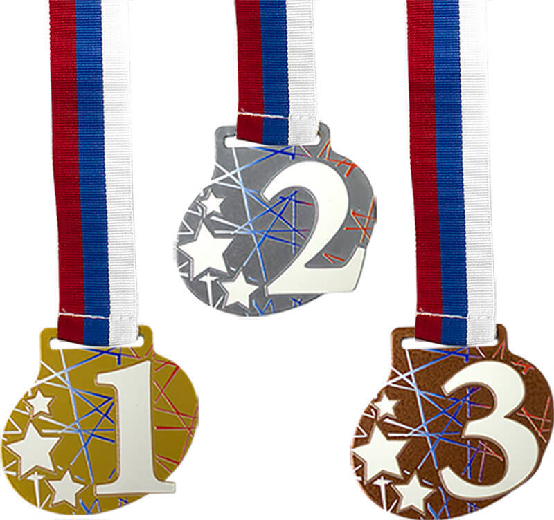 3657-132 Комплект медалей Фонтанка 55мм (3 медали) 3657-132