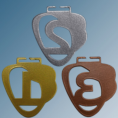 Комплект медалей Зореслав 1,2,3 место с цветными лентами 3654-070-235