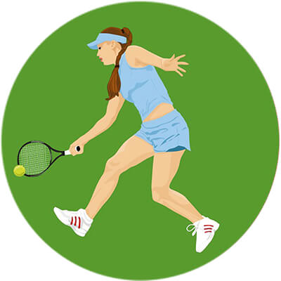 1329-014 Акриловая эмблема большой теннис 1329-014