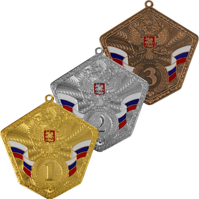 3640-080 Комплект медалей Синглинка (3 медали) 3640-080