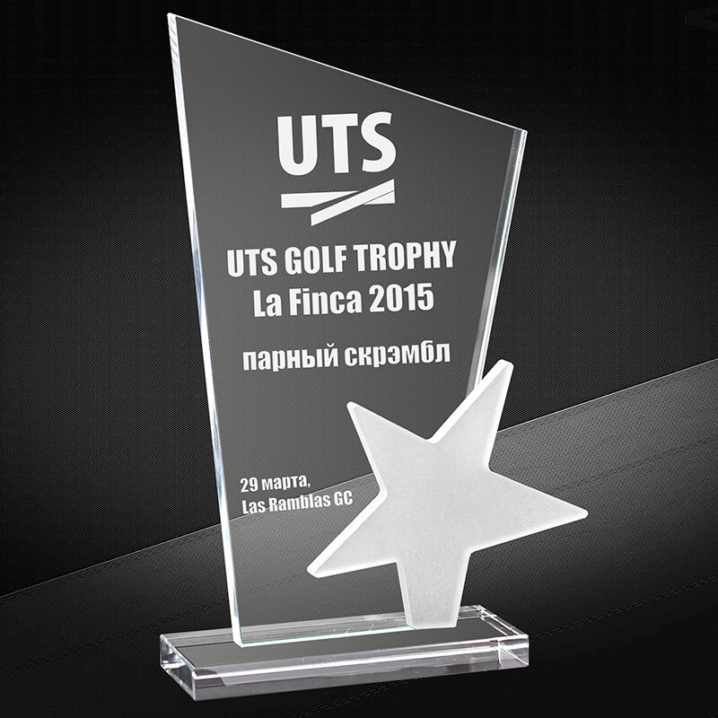 2743-Г04 Награда из стекла с гравировкой 2743-Г04