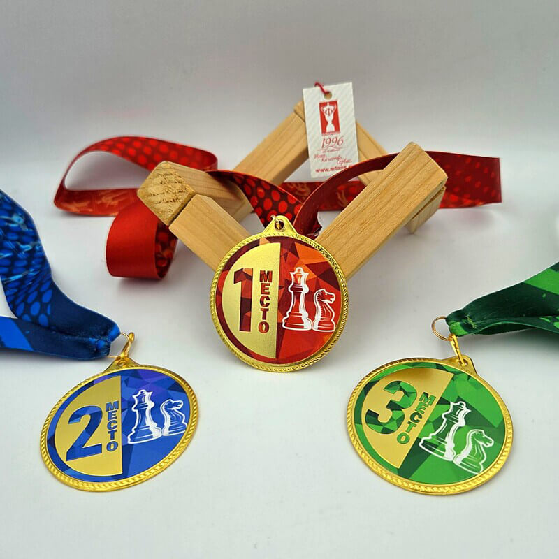 3999-026 Медаль Шахматы 1,2,3 место 3999-026