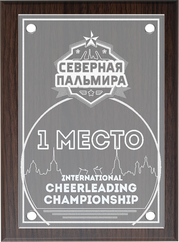 П001-ГР0 Плакетка с акриловым стеклом П001-ГР0