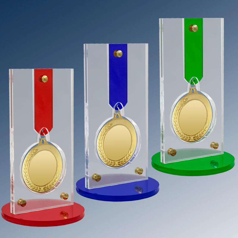 2823-001 Акриловая награда с медалью 70 мм 2823-001