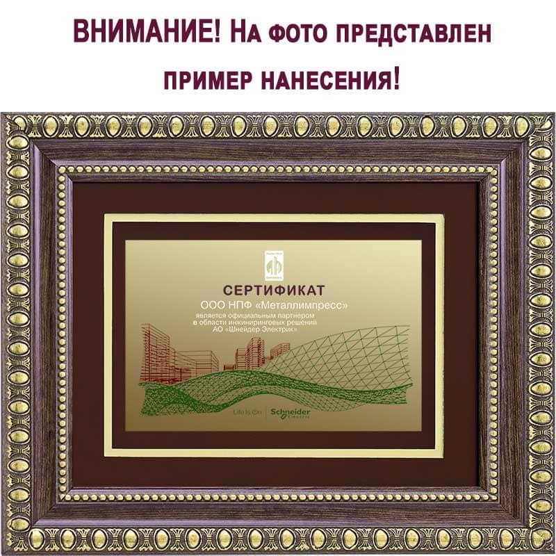 Эксклюзивная рамка с цветной печатью на пластике 1809-501-УФ2