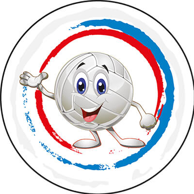 1397-013 Акриловая эмблема волейбол 1397-013