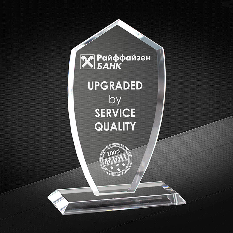 2732-Г10 Награда из стекла 10 мм с гравировкой 2732-Г10