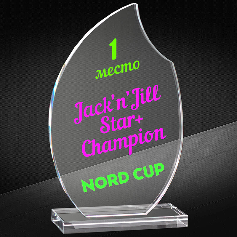 2723-У08 Награда из стекла 8 мм с УФ печатью 2723-У08