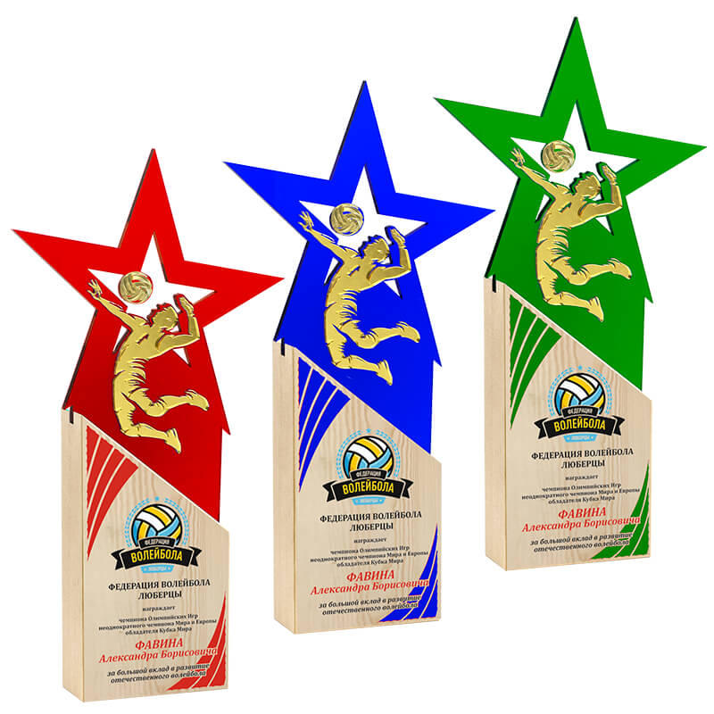 2720-УФ0 Награда Волейбол с УФ печатью 2720-УФ0
