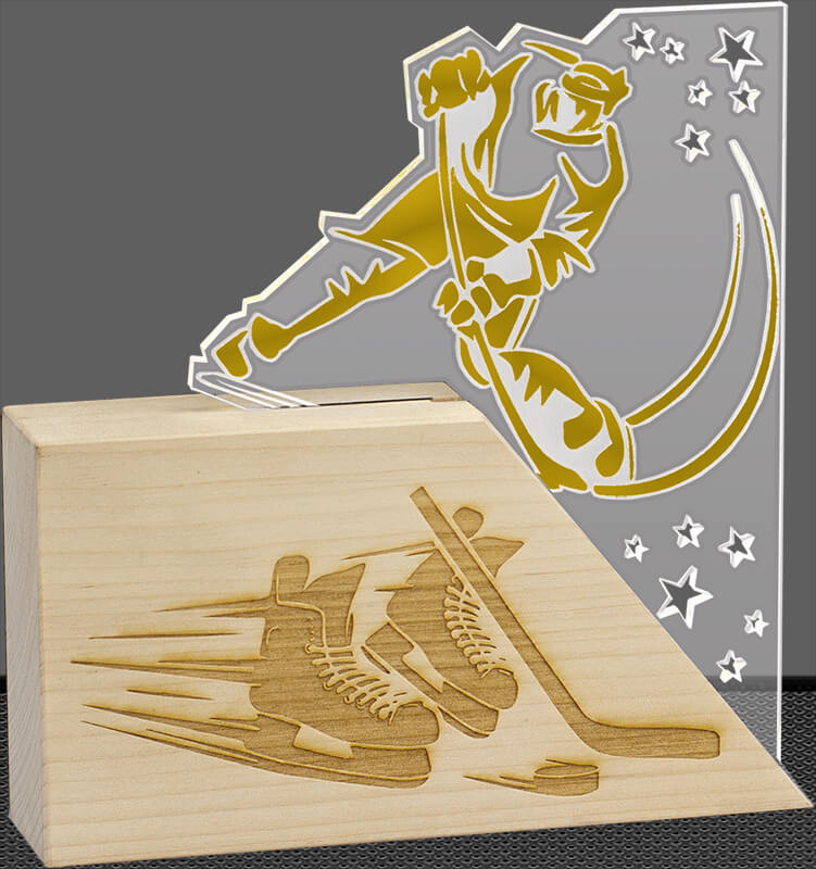 Акриловая награда Хоккей 2740-165-Х00
