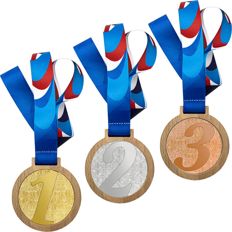 3658-101 Медаль с лентой 1,2,3 место 3658-101
