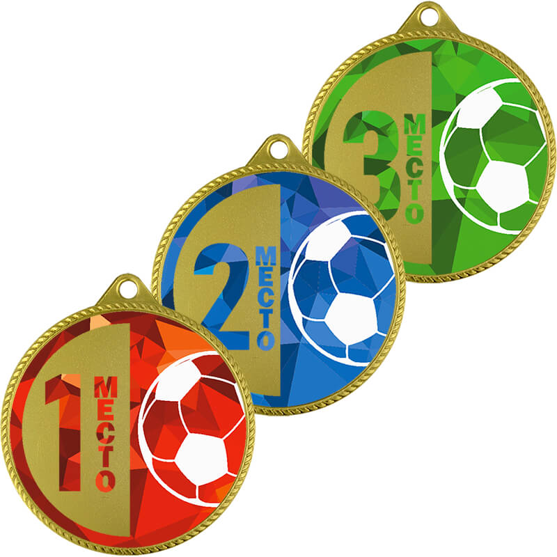 3999-025 Медаль Футбол 1,2,3 место 3999-025