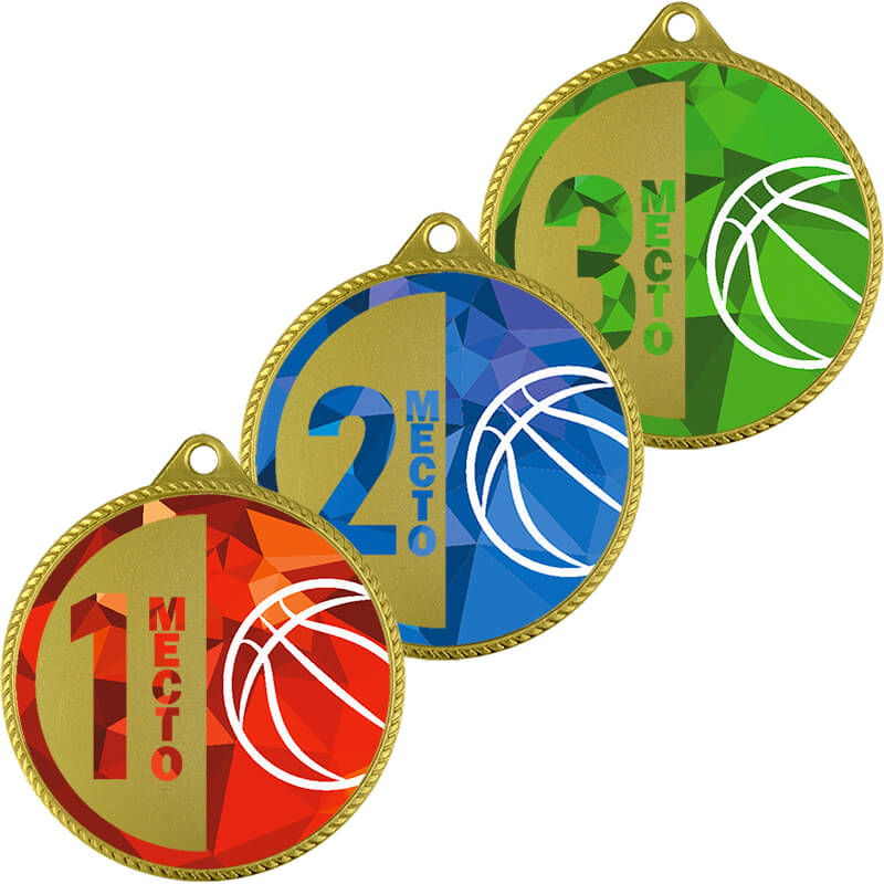3999-023 Медаль Баскетбол 1,2,3 место 3999-023