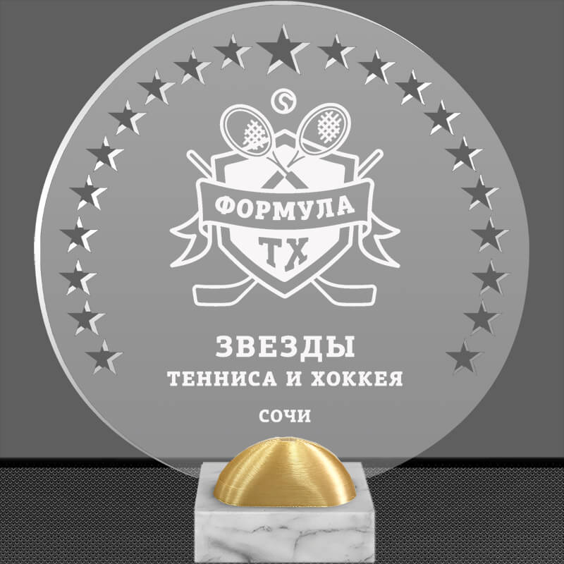2896-ГР1 Акриловая награда с лазерной гравировкой 2896-ГР1