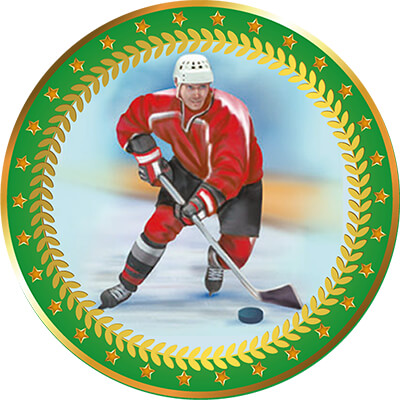 1399-062 Акриловая эмблема Хоккей 1399-062