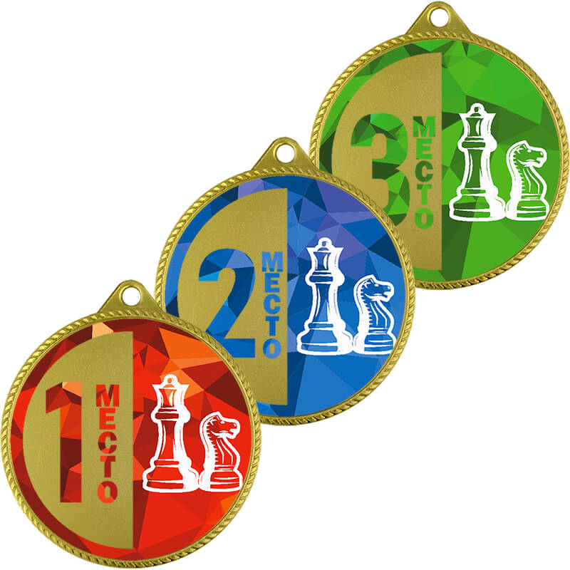 3999-026 Медаль Шахматы 1,2,3 место 3999-026