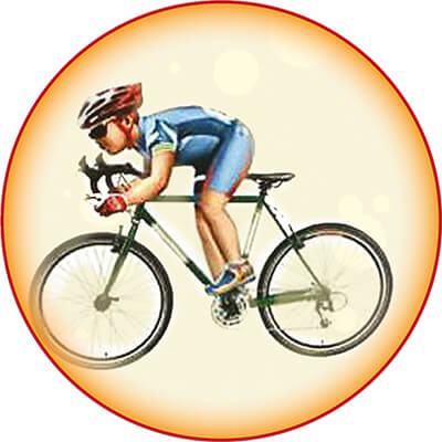 1398-004 Акриловая эмблема велоспорт 1398-004