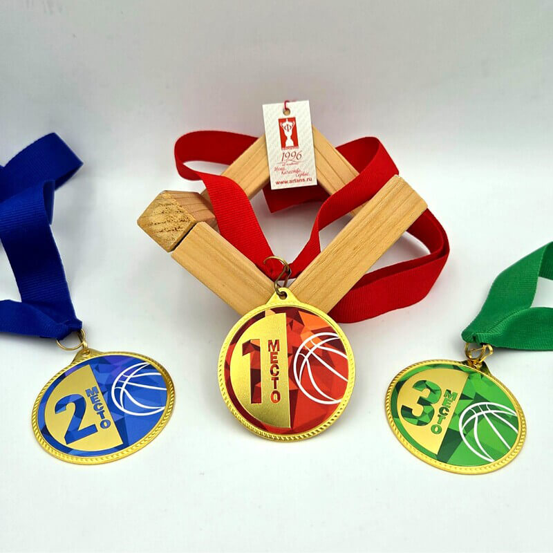 3999-023 Медаль Баскетбол 1,2,3 место 3999-023