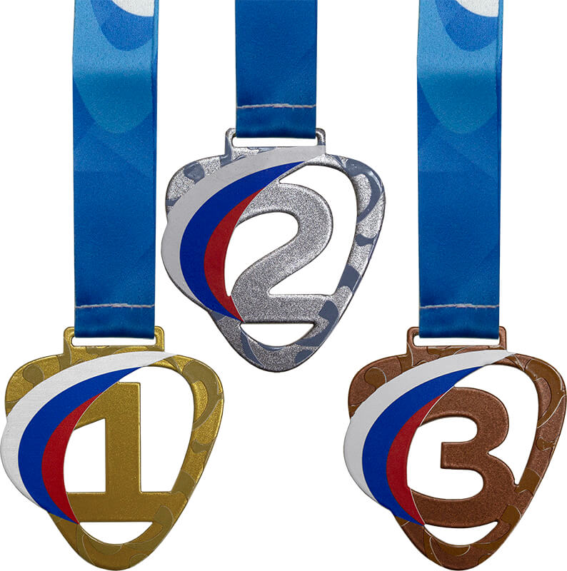 3654-001 Комплект медалей Зореслав 70мм (3 медали) 3654-001