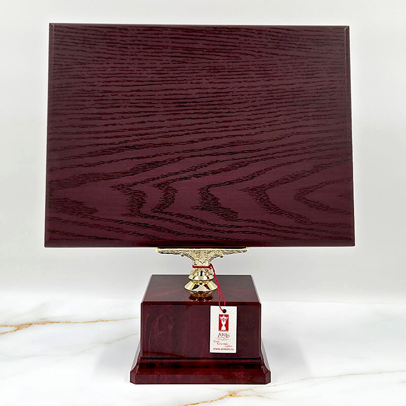 Награда с плакеткой на подставке (бордо) 2083-340-029
