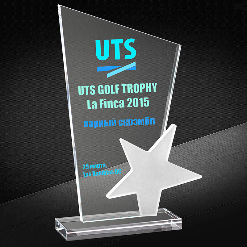 2743-У04 Награда из стекла  с УФ печатью 2743-У04