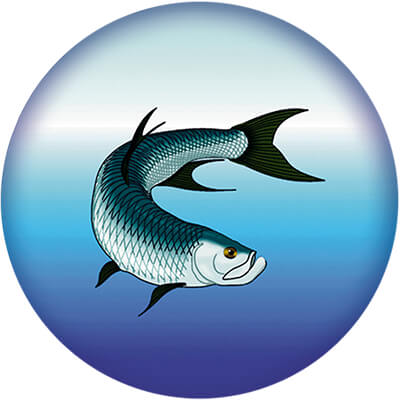 1369-001 Акриловая эмблема рыбная ловля 1369-001