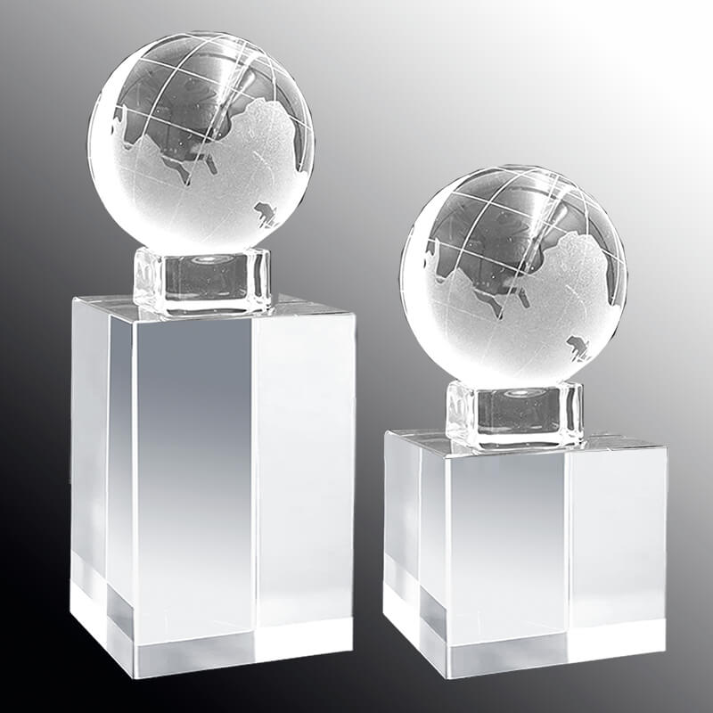 2608-000 Награда из стекла Глобус 2608-000