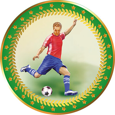 1399-068 Акриловая эмблема Футбол 25 мм 1399-068