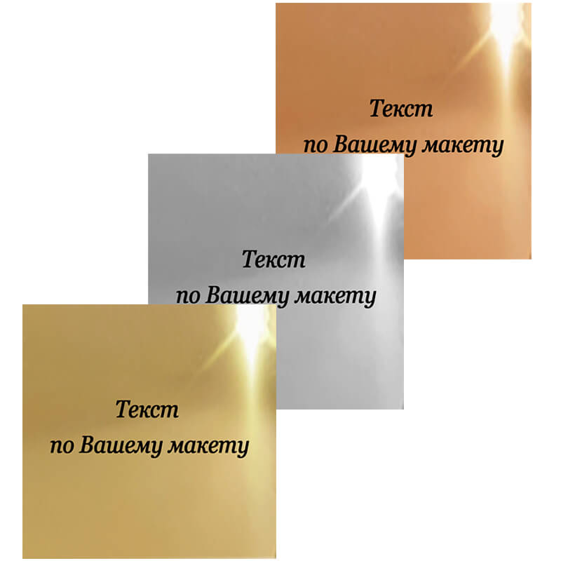 1010-0Т8 Металлическая табличка c Вашим текстом 1010-0Т8