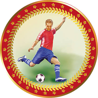 1399-066 Акриловая эмблема Футбол 25 мм 1399-066